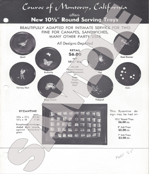 Couroc of Monterey-51 Couroc Product Catalogues 1958 to 1985.